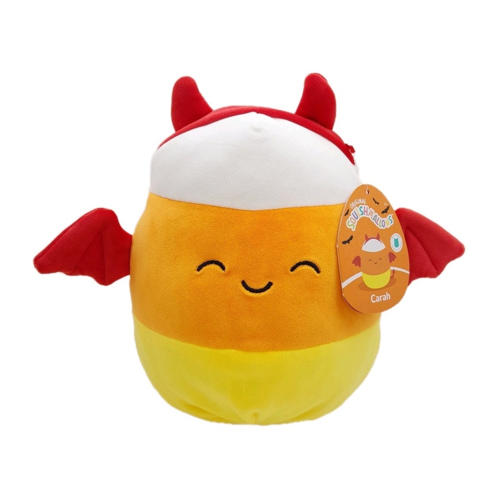 Squishmallows Carah Candy Corn Devil Bat 8" Halloween Plush Kellytoy NWT 2024